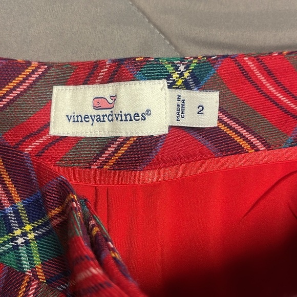 Vineyard Vines Red Plaid Ankle Pants - Picture 6 of 10